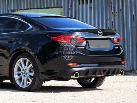 Диффузор заднего бампера (с килями+стоп сигнал) Mazda 6 GJ 2013-н.в.