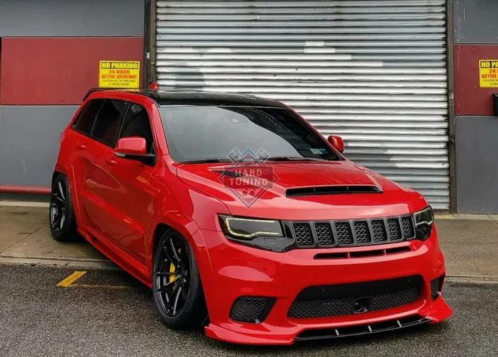 Сплиттер переднего бампера TRACKHAWK Jeep Grand Cherokee WK2 (2017-2020)