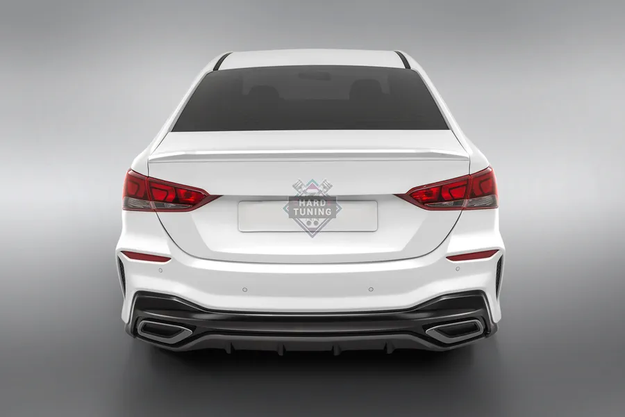 Спойлер с клыками Hyundai Solaris 2 (2017+)