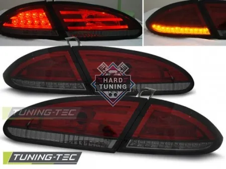 Задние фонари Seat Leon (2005-2009) LED красно-тонированные