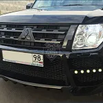 Передний бампер HT Mitsubishi Pajero 4 (2006-2014) дорестайлинг и 1й рестайлинг