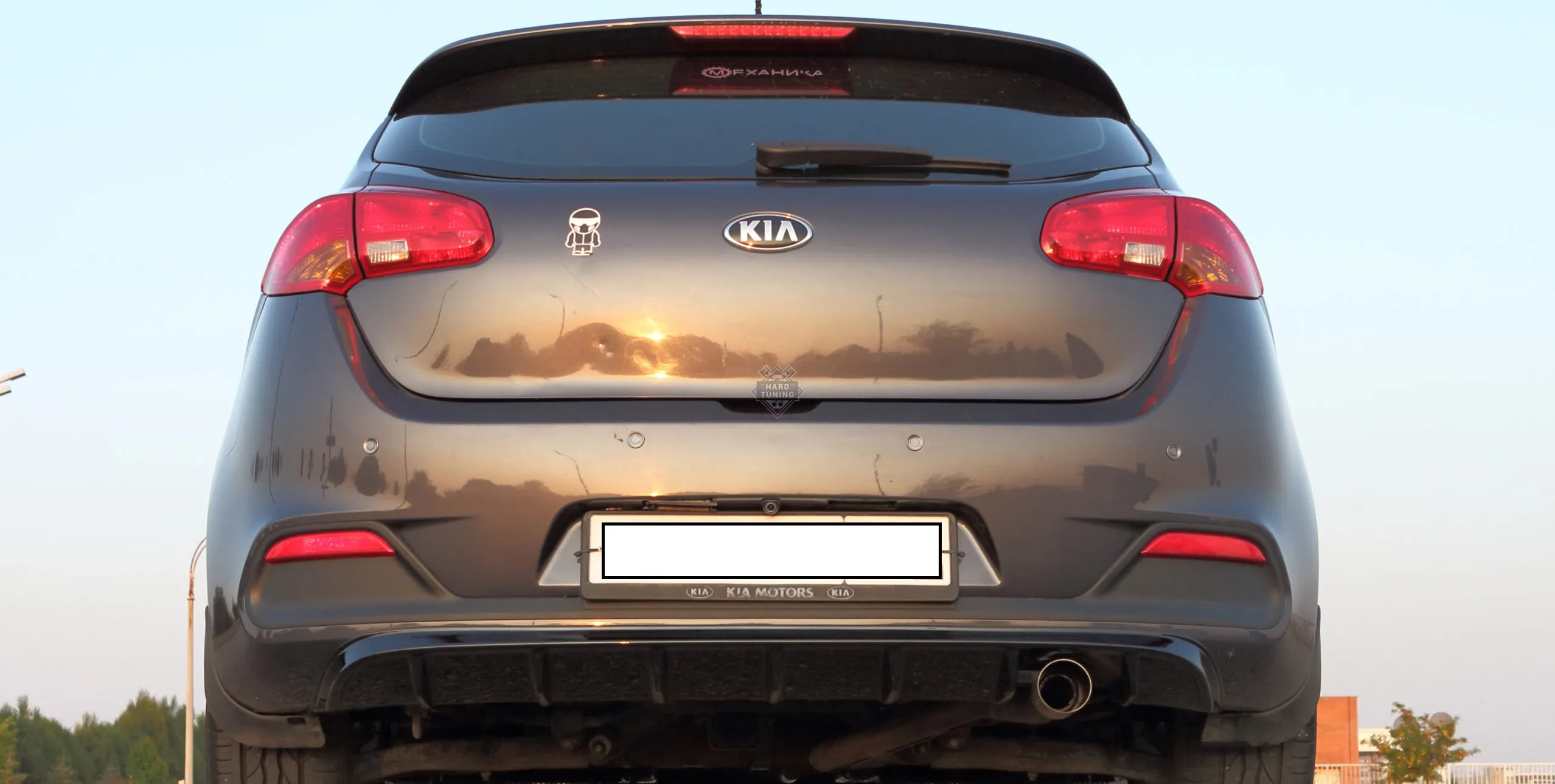 Диффузор заднего бампера KIA CEED 2 JD ХЭТЧБЕК ДО РЕСТАЙЛИНГ 2012-2015 Дорестайлинг