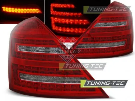Задние фонари Mercedes W221 S-Class (2005-2009) LED красно-белые