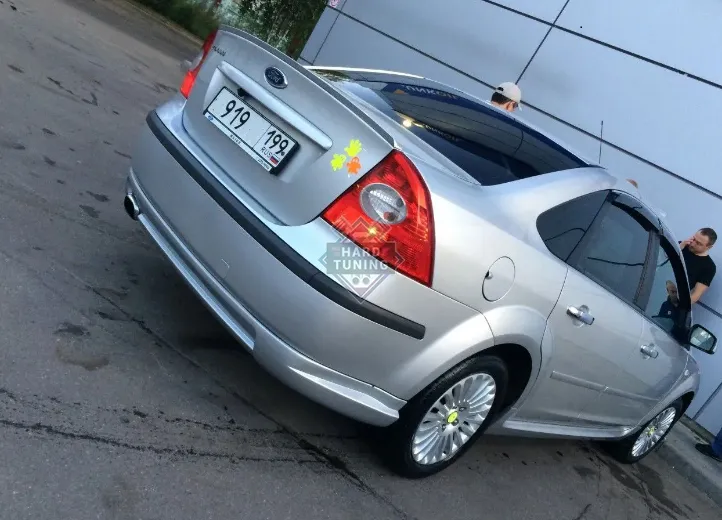 Накладка на задний бампер MS Ford Focus 2 2004-2008 седан