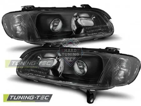 Передние фары Opel Omega B (1994-1999) черные