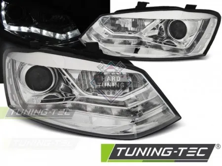 Передние фары Volkswagen Polo 5 (2009-2014) Daylight хром
