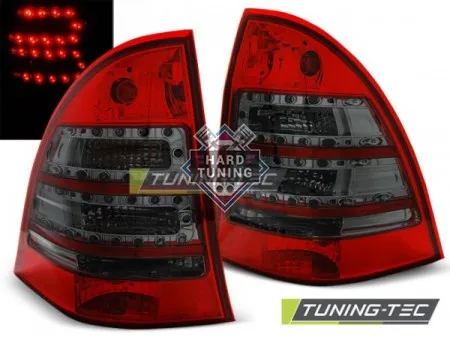 Задние фонари Mercedes C-Class W203 Kombi (2000-2007) LED красно-тонированные