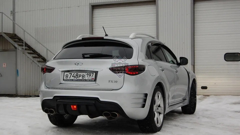 Накладки на пороги Carat Infiniti FX30D/FX35/FX37/FX50 (S51)
