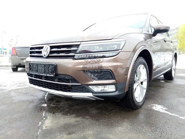 Накладка переднего бампера OffRoad стиль VW Tiguan 2