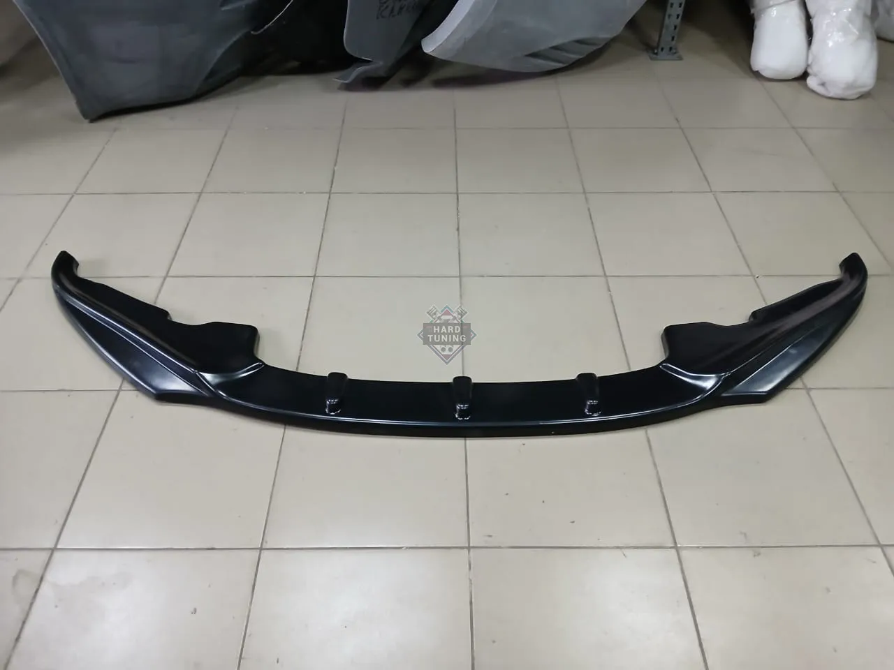 Сплиттер переднего бампера MAXTON Honda Civic 8 5D ABS пластик