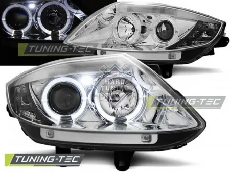Передние фары BMW Z4 E85 E86 (2002-2008) HEADLIGHTS ANGEL EYES fits хром