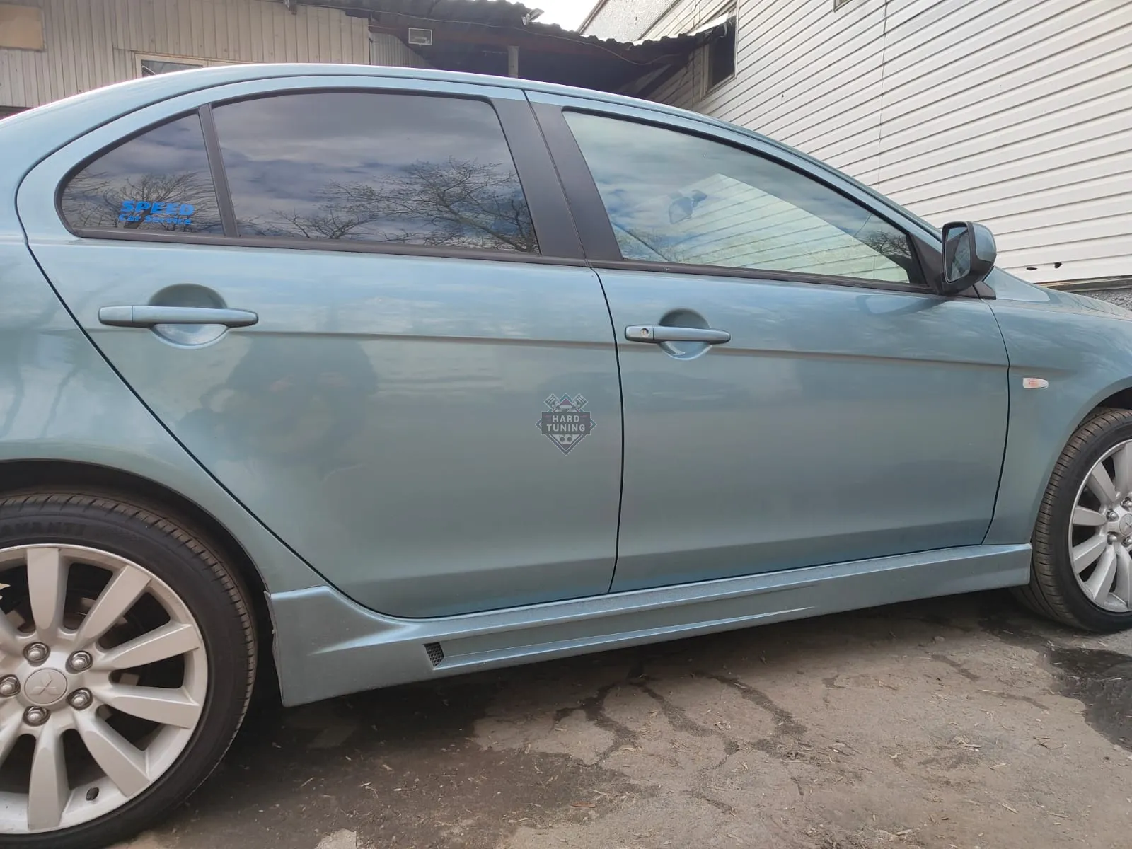 Накладки на пороги FQ-400 (RPM) Mitsubishi Lancer 10 (2007-2016) ABS пластик