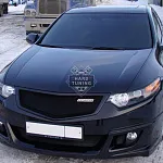 Накладка на передний бампер MUGEN-STYLE Honda Accord 8 (2008-2010) ABS пластик