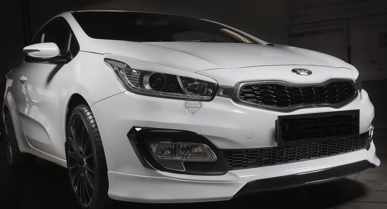 Накладка на передний бампер KIA PRO CEED JD 2012-2015 Дорестайлинг