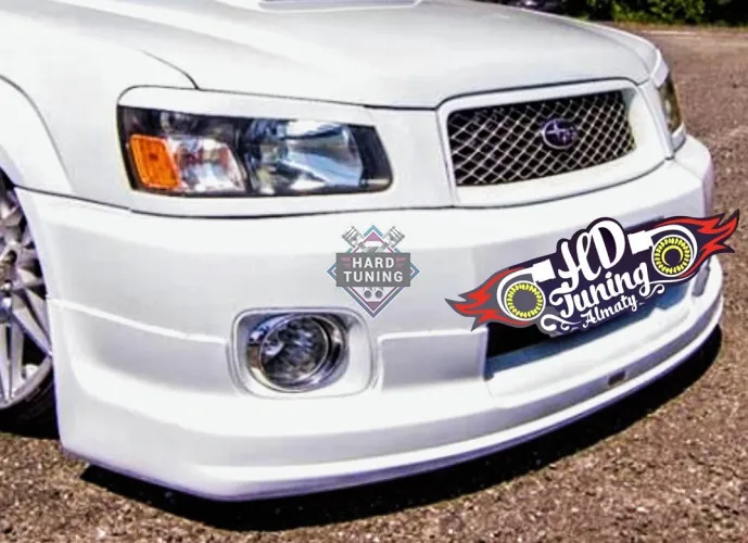 Накладка на передний бампер STI Subaru Forester SG Дорестайлинг