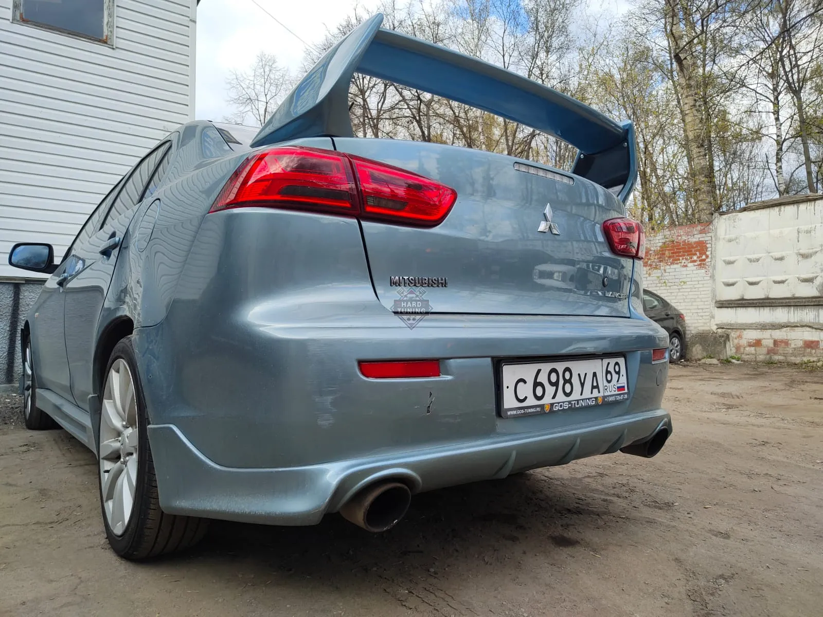 Спойлер EVO высокий 3х-составной Mitsubishi Lancer 10 (2007-2016)