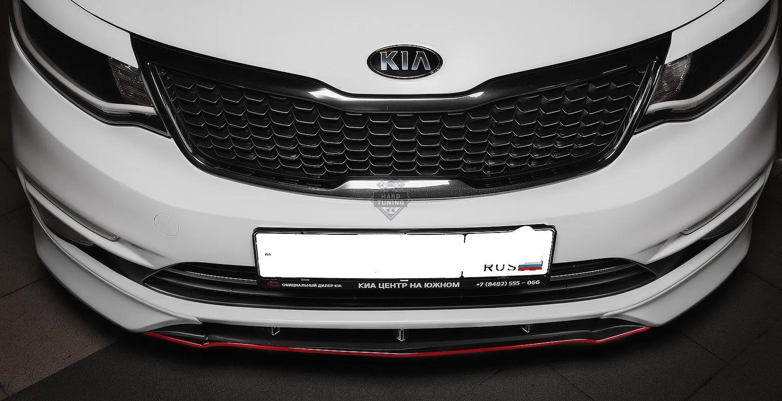 Накладка на передний бампер KIA RIO 3 2015-2017 Дорестайлинг