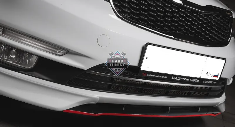 Накладка на передний бампер KIA RIO 3 2015-2017 Дорестайлинг