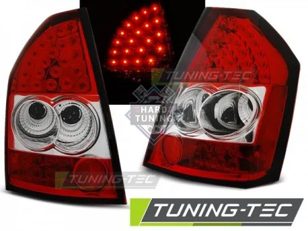 Задние фонари Chrysler 300C (2009-2010) LED красно-белые