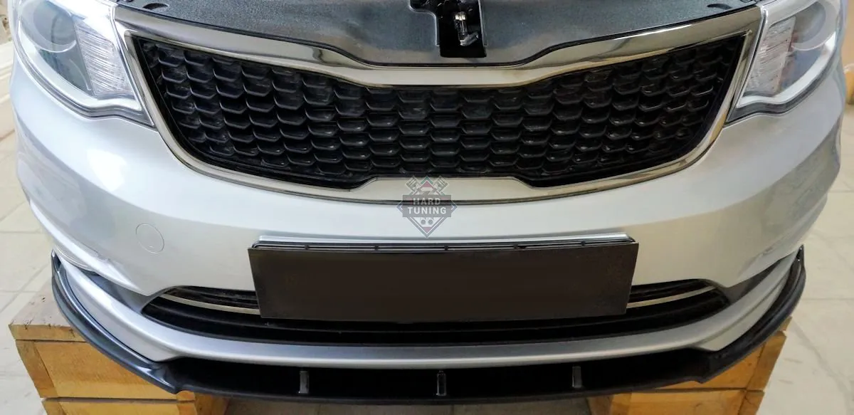 Сплиттер переднего бампера KIA Rio 3 рестайлинг