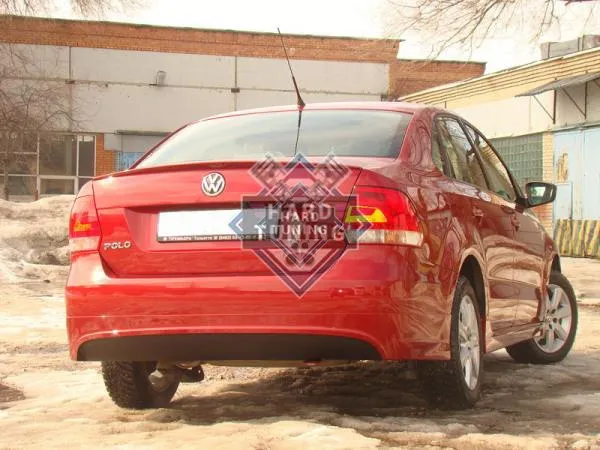 Юбка заднего бампера VW Polo Sedan (2010-2015)