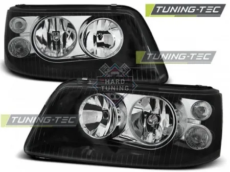 Передние фары Volkswagen T5 (2003-2009) черные
