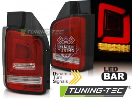 Задние фары VW T6 (2015-2019) TR LED BAR TAIL LIGHTS SEQ fits красно-белые