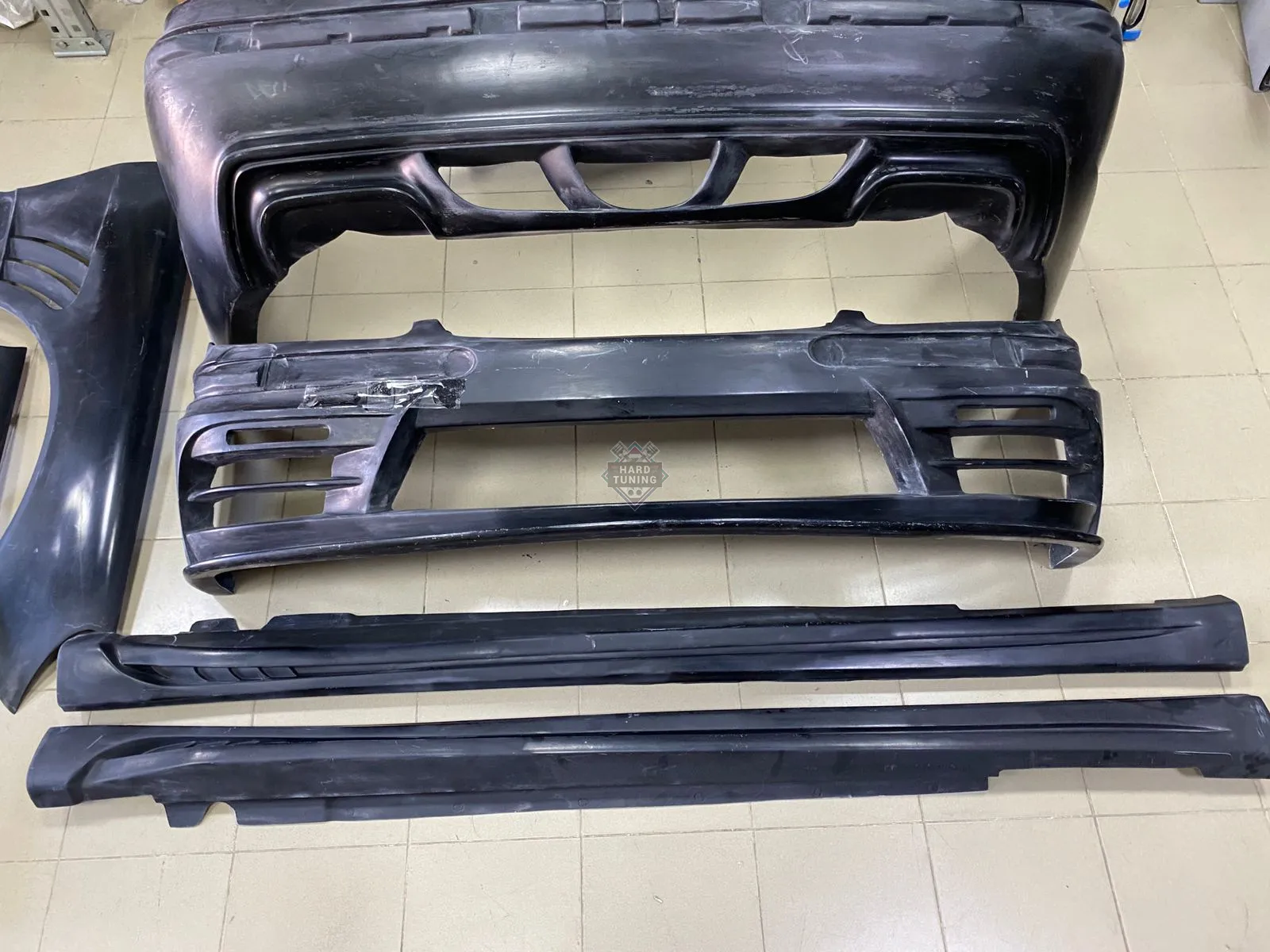 Накладки на пороги WALD BLACK BISON Mercedes S-klasse (W220)