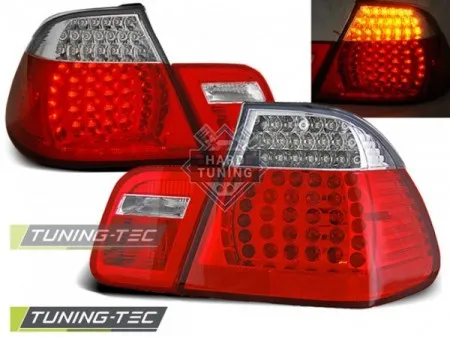 Задние фары BMW E46 (1998-2001) SEDAN LED TAIL LIGHTS fits красно-белые