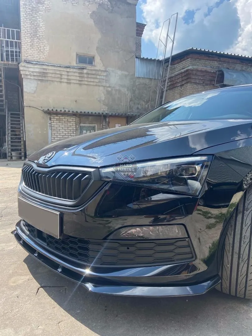 Сплиттер переднего бампера SKODA RAPID 2 (2020+)