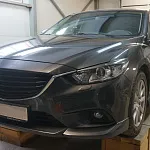Накладка с клыками SPORT на передний бампер Mazda 6 GJ 2012-2015