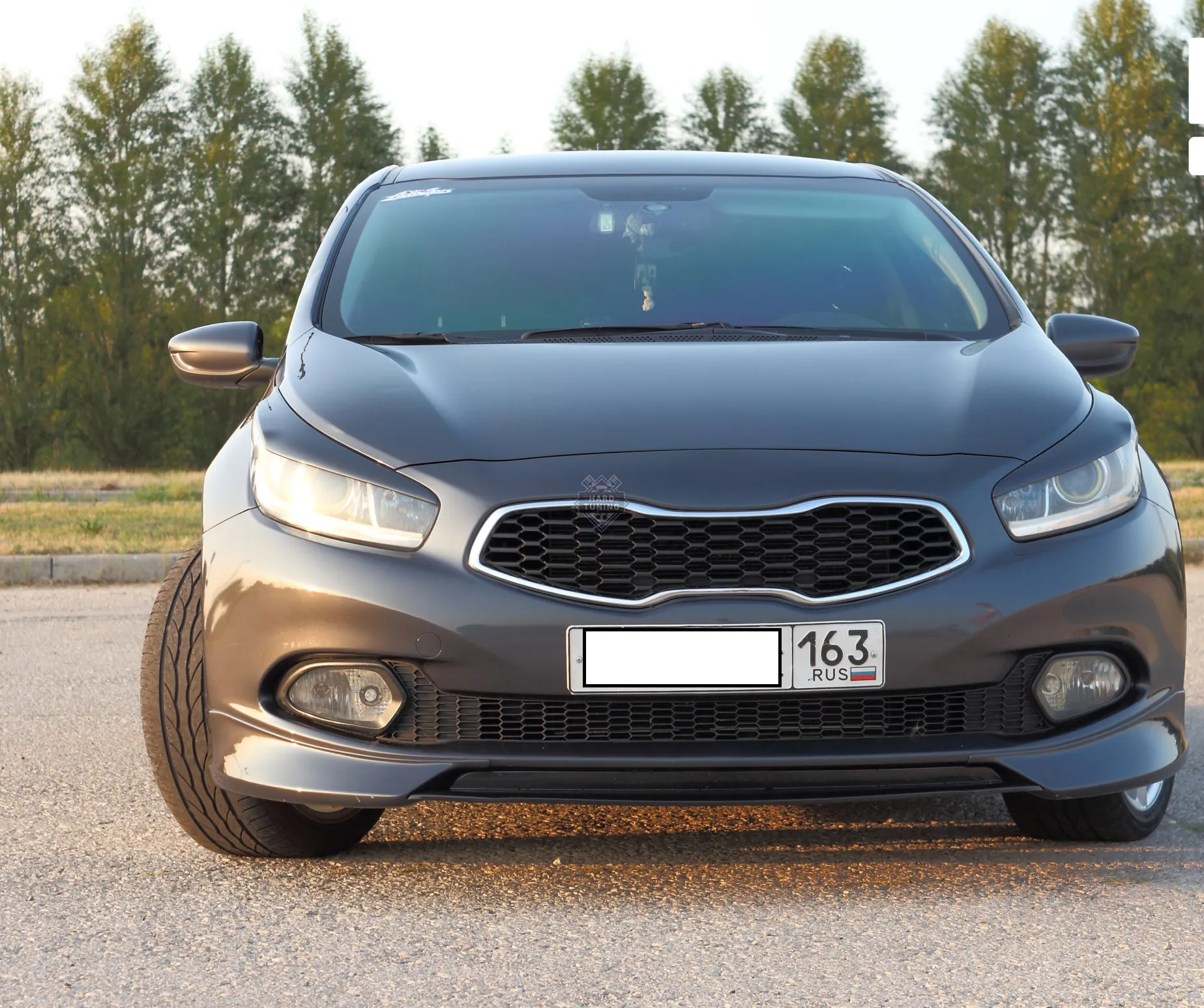 Накладка на передний бампер KIA CEED (JD) 2012-2015 Дорестайлинг
