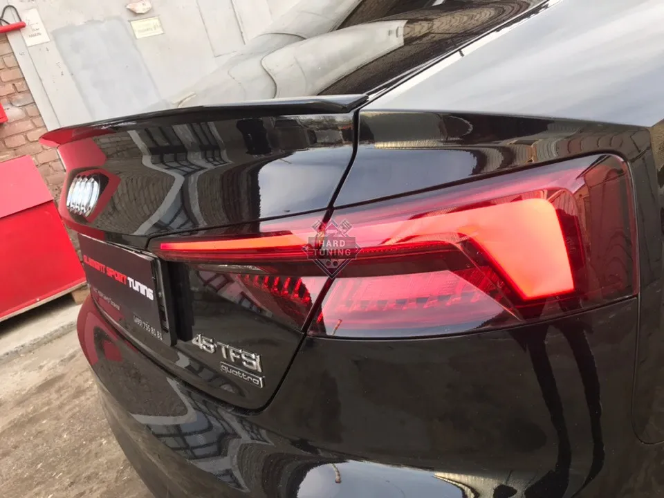 Спойлер лип широкий Audi A5 F5 (B9) Coupe (купэ)