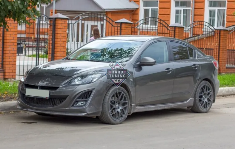 Накладки на пороги MPS Mazda 3 BL седан / хетчбек стеклопластик