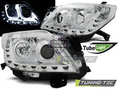 Передние фары Toyota Land Cruiser Prado 150 (2009-2013) Tube Light хром