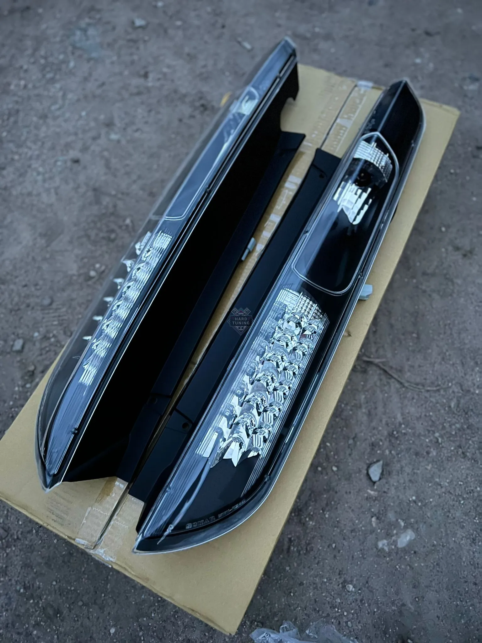 Задние фонари Ford Focus MK2 (2004-2008) Hatchback LED черные