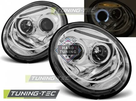 Передние фары Volkswagen Beetle (1998-2005) Eyes хром