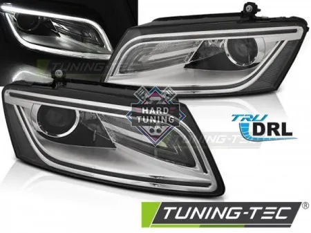 Передние фары AUDI Q5 2012-2017 HEADLIGHTS TRUE DRL fits хром