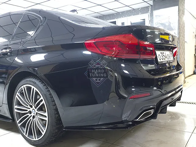 Диффузор с элеронами заднего бампера Parsan BMW G30 M-SPORT