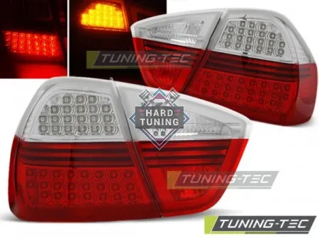 Задние фары BMW E90 (2005-2008) LED TAIL LIGHTS fits красно-белые
