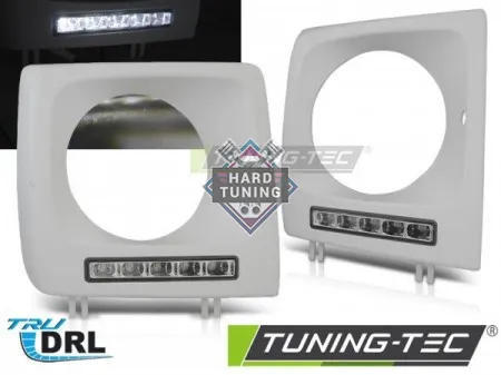 Передние фары Mercedes W461,W463 G-Class (2001-2012) LED DRL unpainted
