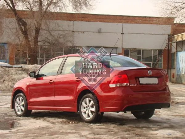 Юбка заднего бампера VW Polo Sedan (2010-2015)
