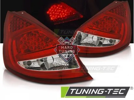 Задние фонари Ford Fiesta MK6 (2008-2012) Hatchback LED красно-белые