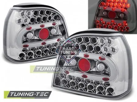 Задние фонари VW GOLF 3 (1991-1997) LED TAIL LIGHTS fits хром