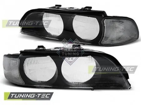 Передние фары BMW E39 (1995-2000) HEADLIGHTS WHITE H7 fits черные