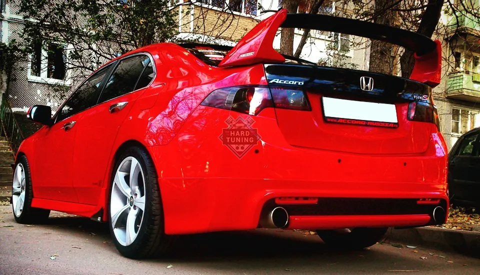 Спойлер MUGEN-STYLE высокий 3х-составной Honda Accord 8 (2008-2013) стеклопластик