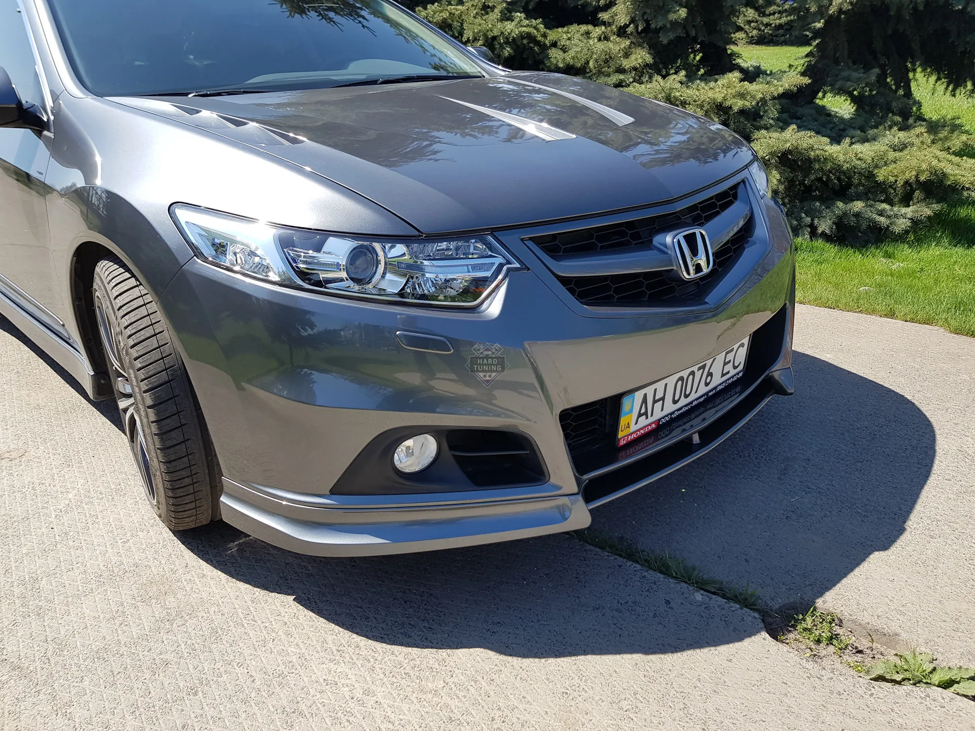 Накладка на передний бампер MODULO Honda Accord 8 (2008-2013) ABS пластик