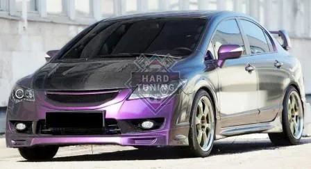 Обвес MUGEN STYLE Honda Civic 8 4D стеклопластик рестайлинг