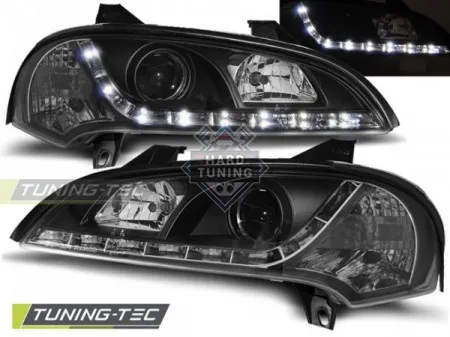 Передние фары Opel Tigra A (1994-2000) Daylight черные