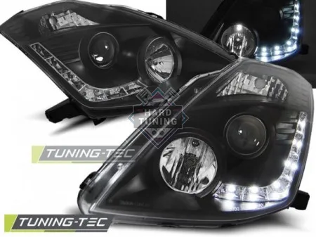 Передние фары Nissan 350Z (2003-2005) D2S Daylight черные
